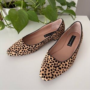 Steven By Steve Madden Leopard Print Flats in Tan and Black